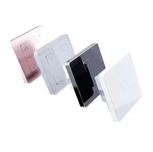 OEM ODM Z-onda Smart Home Automation Light Wall Switch 2 Way 6 Gang Elétrica Smart Touch Switch 16 AMPS