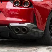 Kit d'angle de pare-chocs arrière anti-turbulence pour kit carrosserie en fibre de carbone sèche 3K de haute qualité style OEM pour modification Ferrari 812 GTS