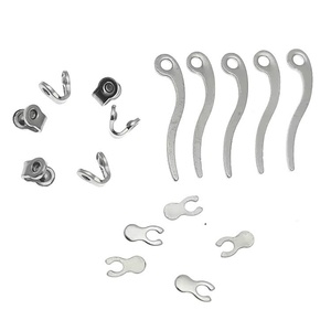 Wholesale Stainless Steel Flat Wire <b>Earrings</b> Ear Needle Accessories Set - Product Image 1