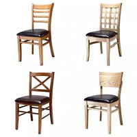 Meubles modernes de luxe pour café, salle à manger, chaises solides pour restaurant, en cuir, en bois, pour hôtel, restauration rapide