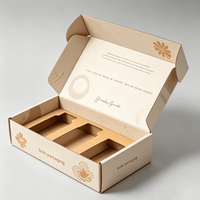 Caja de Cartón Kraft Reciclable con Logotipo Personalizado, Embalaje Protector para Botellas de Vidrio, Suplementos Alimenticios, Cajas de Embalaje para Alimentos