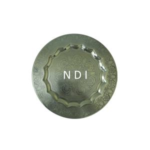 Assiette de présentation en acier inoxydable de qualité supérieure pour mariage, fête, décoration de table, service de nourriture, utilisation de l'assiette de présentation - Product Image 1