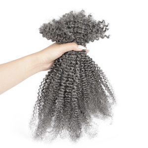 Vast <strong>Source</strong> Factory 18" Afro Kinky Curly Human Hair Bulk for Permanent <strong>Micro</strong> Locs/Twists/Braids/Repair Locs Afro Kinky Bulk 100g - Product Image 5