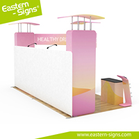Système d'exposition pour lancement de nouveaux produits, stand publicitaire pour salon professionnel 3*6m