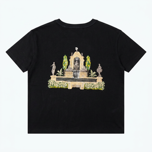 Camiseta Bordada para Hombre, 100% Algodón, Manga Corta, Cuello Redondo, Corte Regular, Estilo Urbano para Verano - Product Image 1