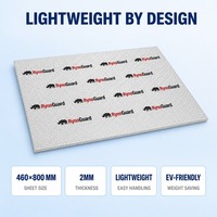 Aislante Acústico de Butilo OEM al por Mayor, 2mm 460x800mm, Ligero y Flotante, Alfombrilla Amortiguadora para Automóvil, Aislamiento de Vibraciones
