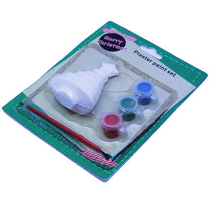Mainan lukisan anak-anak hadiah Natal mainan lukisan plester diy mainan gambar berwarna lukisan pendidikan gipsum untuk anak-anak - Product Image 2