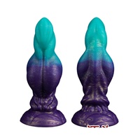 Dildo fantaisie de forme spéciale en silicone liquide, plug anal à nœud épais, masturbateur pour homme et femme, jouet SM pour l'expansion anale