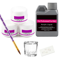 Kit Complet Lampe Séchoir à Ongles, Outil Pinceau à Poudre et Accessoires pour Nail Art