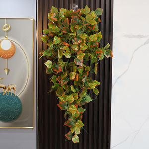 Xin Rongxin Simulated Maple <b>Leaf</b> <b>Wall</b> Hanging Vine 30cm-100cm Plastic Artificial Plant <b>Decoration</b> For Wedding And Home - Product Image 2