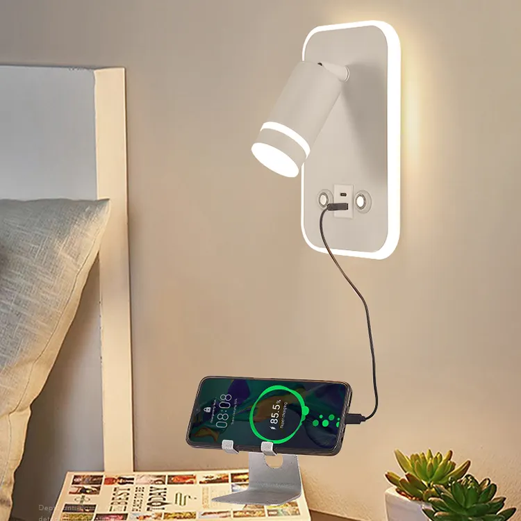 Vendita calda alla moda lampada da salotto da incasso decorazione interna camera da letto lettura nuova lampada da parete a LED nordica