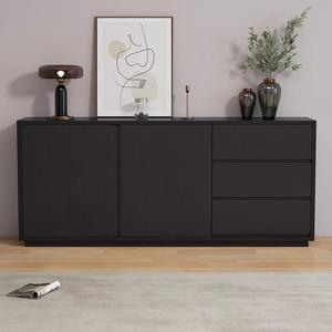 Meuble de rangement moderne noir, 900 mm de haut, avec 5 compartiments, pour salon - Product Image 2