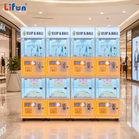 LIFUN Distributeur automatique vertical de jeux à double clip et de balles surprise, deux modes de jeu, avec récompenses, en libre-service, pour salle d'arcade intérieure