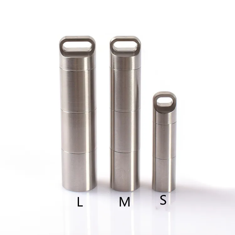 Контейнер для хранения лекарств и таблеток из нержавеющей стали, контейнер для таблеток, контейнер для лекарств, флакон с пепельницей, подвеска, шарм, товары для творчества