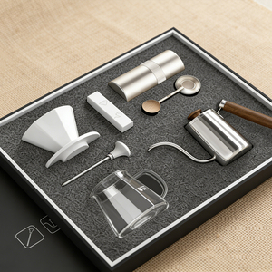 Juego de Regalo de Café Clásico Personalizado con Metal y Vidrio, Apto para Alimentos, Duradero y Portátil, Marca <span class=keywords><strong>Klam</strong></span>, para Regalos a Clientes/Empleados - Product Image 5