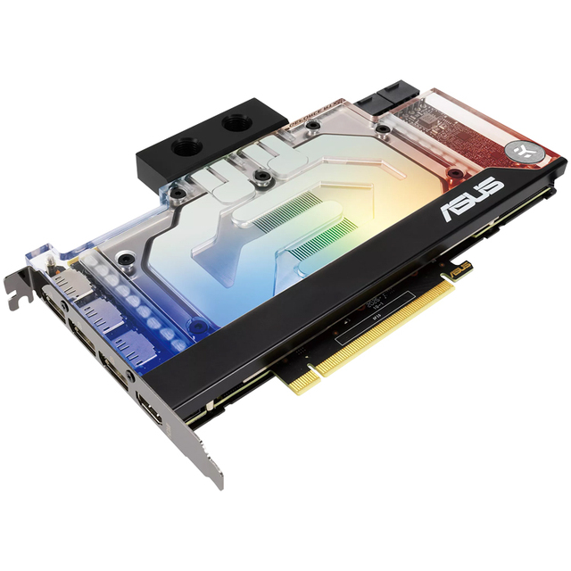 Used ASUS EKWB GeForce RTX 3090 24G EK Gaming Graphics Card with GDDR6X Memory Support Water Cooler