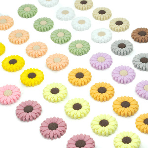 Silicone Daisy <b>Beads</b> 20mm For Bracelet Making Food Grade Multicolor Flower Shape <b>Loose</b> <b>Beads</b> - Product Image 2