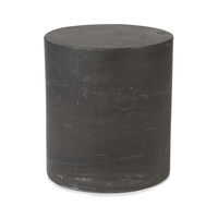 KUMUSI FURNITURE Table d'appoint ronde moderne avec marbre Volakas pour salon, chambre à coucher, canapé et canapé