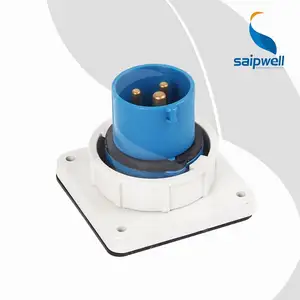 Saipwell chất lượng tốt SP loạt Cắm Công Nghiệp điện IP67 SP-3658 5P 63A bảng điều chỉnh gắn cắm