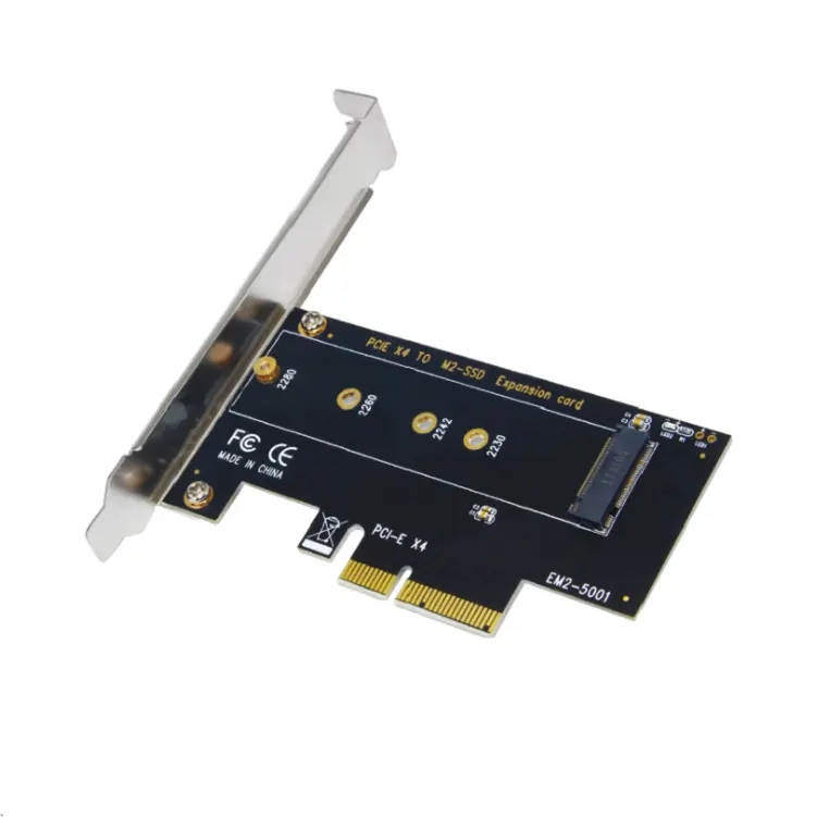 PCIe4x إلى NGFF بطاقة توسع M.2 NVMe SSD NGFF إلى بكيي X4 M مفتاح ssd محول