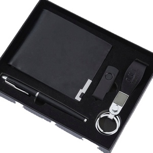 Executive Gift Set Custom PU Leather Branded Wallet Pen & <b>USB</b> <b>Drive</b> with Digital Printing-Corporate Gifts Employee Appreciation - Product Image 2