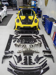 Đầy đủ khô sợi Carbon GT3 RS cơ thể Kit với phía trước phía sau Bumper Spoiler bên váy cho Porsche 992 911 GT3 RS 2018-2024 - Product Image 2