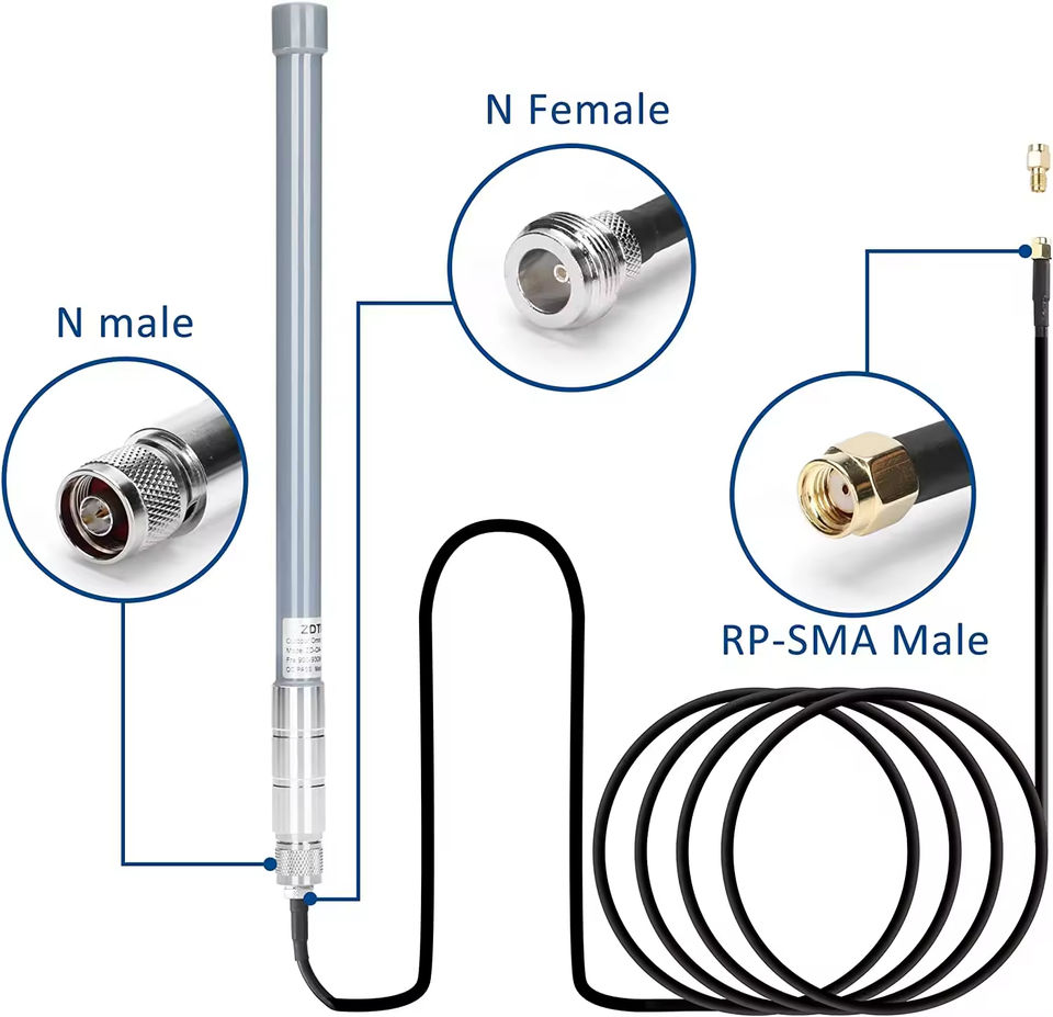 High Gain Lora Gateway Antenna 868/915 MHz 12 Dbi Waterproof Lora ...