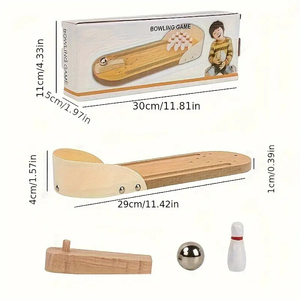 Mini Desktop gioco di <span class=keywords><strong>Bowling</strong></span> al coperto Puzzle per il tempo libero giocattoli educativi per <span class=keywords><strong>bambini</strong></span> set da <span class=keywords><strong>Bowling</strong></span> in legno giocattoli per <span class=keywords><strong>bambini</strong></span> - Product Image 6