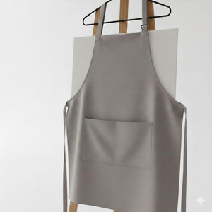<span class=keywords><strong>Delantal</strong></span> de Trabajo Ajustable de <span class=keywords><strong>Gabardina</strong></span> Resistente, Color Gris, de Algodón, para Restaurante, Panadería, Manualidades - Product Image 3