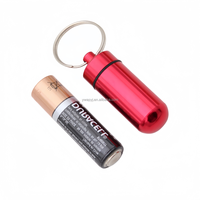 Étui à cigarettes multi-couleurs en alliage d'aluminium avec porte-clés, logo personnalisé, pot de rangement portable pour herbes et tabac