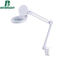 LED Light Beauty Tattoo Lamp Embroidery Machines Magnifying Lamp Beauty Salon Magnifier Lens Height Adjustable