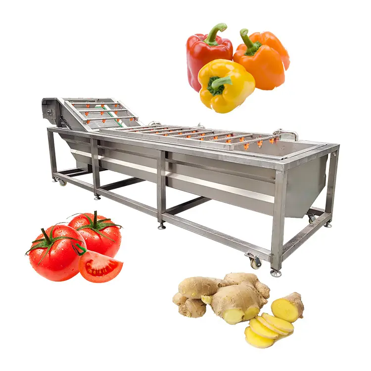 Lavatrice automatica a bolle di frutta e verdura con cipolla di patate personalizzata con essiccatore o ozono
