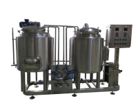 Machine de brassage miniature 100L avec contrôle PLC, pompe, construction en acier inoxydable pour brassage artisanal et usage commercial - Marque Cassman Chine