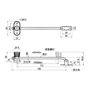Dispositif de limitation pliable pour porte et fenêtre, support de porte, butée de porte, matériel industriel et domestique Haitan Hardware TX100-B - Product Image 2