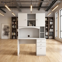 Bureau d'ordinateur pliable et extensible en bois avec étagère intégrée, design ergonomique pour chambre ou bureau à domicile, fabriqué en Chine