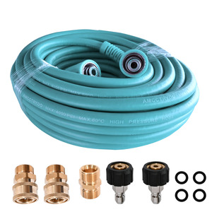 Nettoyeur haute pression électrique Cisivis Amazon Green Field, tuyau d'évacuation d'eau souple en plastique bleu, résistant à l'usure, nettoyeur de <span class=keywords><strong>voiture</strong></span> 4000psi 1 - Product Image 4