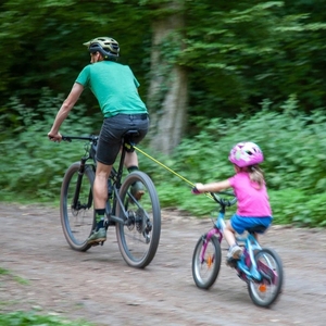 Système de remorquage de vélo de cyclisme en plein air portable <span class=keywords><strong>attelage</strong></span> de remorque rétractable pour enfant avec corde rétractable pour parents et enfants - Product Image 2