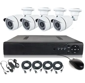 最新のChビデオDVRキットホームセキュリティHD1080P AHD H.264 4CH DVR CCTVカメラキット