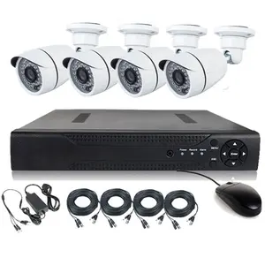 החדש ch וידאו dvr ערכת אבטחה הביתה hd 1080p hd h.264 4ch dvr ccctv ערכת מצלמה