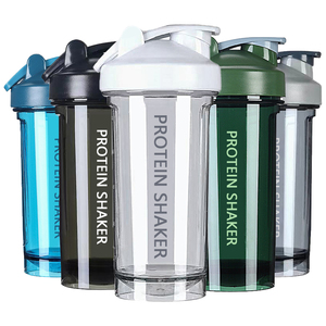 600ml PC Shaker bóng chai phòng tập thể dục cốc <span class=keywords><strong>protein</strong></span> chai cho cậu bé thể thao ngoài trời tự làm biểu tượng tùy chỉnh in UV - Product Image 1