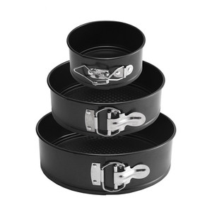 Nonstick <strong>Bakeware</strong> <strong>Sets</strong> 4inch 7Inch 9inch 3pcs Round Shape Quick Release Leakproof Springform Cake Pan <strong>Set</strong> - Product Image 5