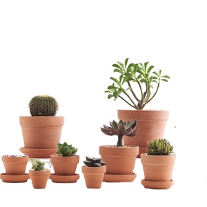 High Quality Red <strong>Pottery</strong> Flower Pot Clay Breathable Tile Pot Low Temperature Strong Water Permeability Succulent Flower Pot - Product Image 2