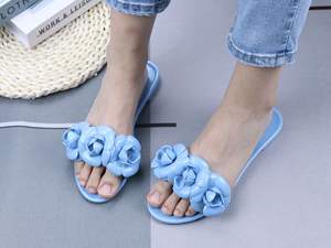 Chaussures pour dames Sandales plates décontractées Aloha Sandales d'extérieur en PVC Jelly Slides One <span class=keywords><strong>Tong</strong></span> Pantoufles plates pour femmes Pantoufles pour dames - Product Image 3