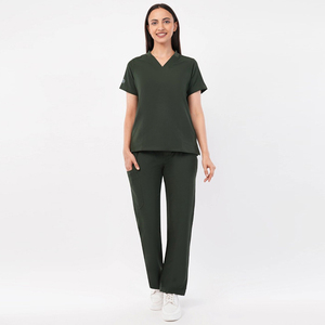 YUHONG Set Divisa Infermieristica Unisex Traspirante Antirughe Morbida al Tatto con Top e Pantaloni - Product Image 5