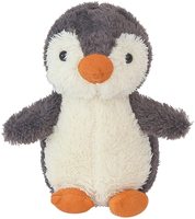 Pingüino de peluche suave para niños, juguete de pingüino gris