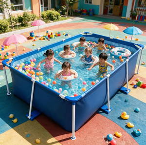 Ensemble de piscine hors sol avec échelle et pompe filtrante pour usage domestique - Product Image 1