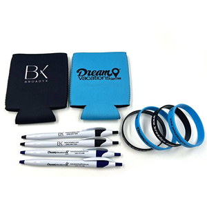 Make Your Own Promotional Bulk Personalized Gifts Pen Business Promotional Gifts Silicone Wristband Office Gift Set Promotional