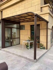 Ngoài trời Tùy Chỉnh cửa sổ rõ ràng rắn <span class=keywords><strong>Polycarbonate</strong></span> tấm mái PC bóng râm tán mái hiên - Product Image 5