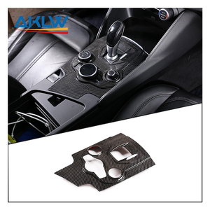 Bất Carbon Sợi Xe Nội Thất Phụ Kiện Trung Tâm Giao Diện Điều Khiển Bánh Shift Núm Bảng Điều Chỉnh Trang Trí Bìa Cho Alfa Romeo Giulia 2017-2019 - Product Image 1