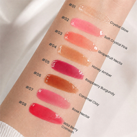 Groothandel Lipverzorging Fruitgeur Make-upproducten Lip Olie Tint Vegan Voedend Hydraterend Schimmer Diamant Plumper Lip Olie Kit